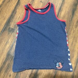 Disneyland boys mickey americana tank red white blue size boys XL